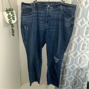 Old Navy 18 petite high rise slouchy straight jeans